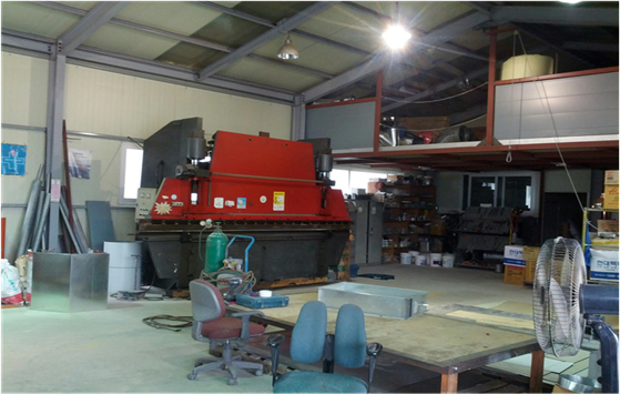 춘천공장 작업장